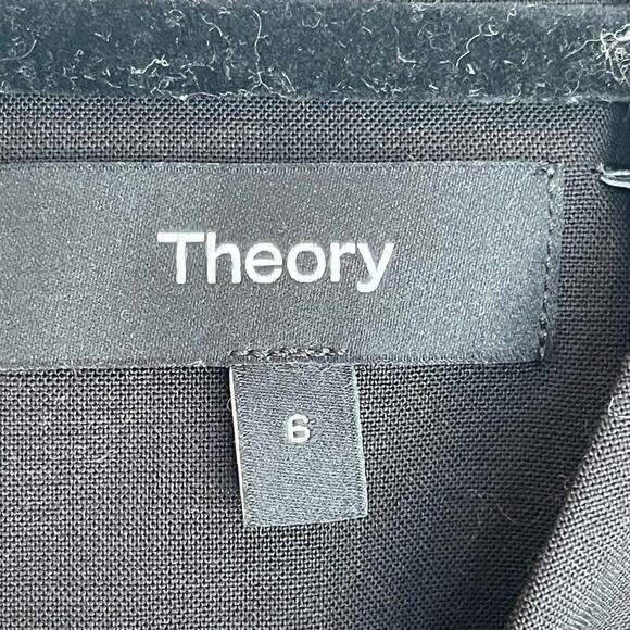 Theory Sleeveless Fitted Dress In Good Wool Black Women's Size 6/4 NWT - Picture 11 of 11